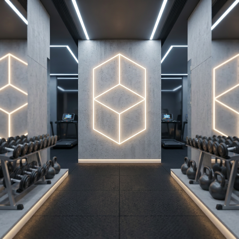 Super Bright DIY Car Workshop Gym