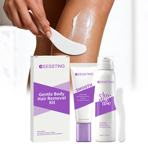 Crème dépilatoire à l'aloe vera pour le corps, douce, non irritante, sans douleur, éclaircissante, pour une peau lisse, avec logo personnalisé - Product Image 1