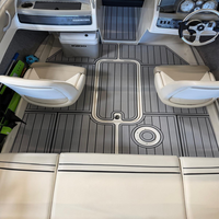 Tapis de pont en mousse EVA pour plateforme de bain et cockpit de bateau Bayliner 195 BR 2012, style SeaDek MarineMat Gatorstep, auto-adhésif