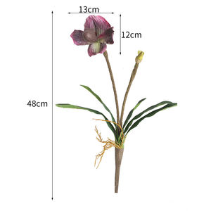 รองเท้าแตะรูปเทพธิดาประดับดอกกล้วยไม้ประดิษฐ์แบบใหม่ ดอกไม้ประดิษฐ์ 2 หัว ปาฟิโอเปดิลัม สำหรับตกแต่งงานแต่งงาน - Product Image 4