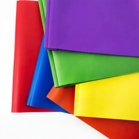 Carpeta Multicolor A4 de Material PP Opaco con Clips Tipo Tadpole, Carpeta de Anillas en D Estilo Americano, Ranuras para Tarjetas de Visita, Material de Oficina