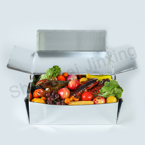 Food Packaging Insulated Packaging Boxes Custom Insulated Frozen Food Box Packaging For Shipping Storage With Aluminium Foil Foam Insulated Cardboard Box