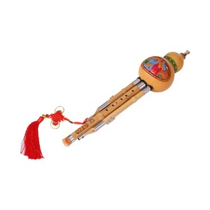 <span class=keywords><strong>Flauta</strong></span> <span class=keywords><strong>Hulusi</strong></span> de Calabaza, Instrumento Tradicional Chino con Estuche de Transporte con Nudo Chino - Product Image 6