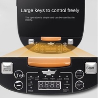 5.1-6.0L Pengontrol Waktu Digital Rice Cooker Layar LED Pemanas Bawah Panci Sasis Paduan Aluminium Multi-Fungsi 900W Listrik