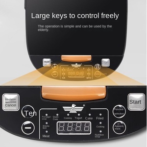 Cuisinière à riz numérique 5.1-6.0L avec contrôle par minuterie, affichage LED, chauffage par plaque inférieure, châssis en alliage d'aluminium, multifonction, 900W électrique - Product Image 3