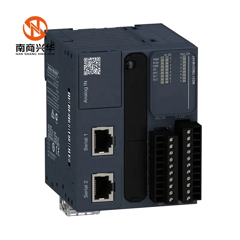 Nieuwe Originele Tm221m 16T Lc Cpu Modicon M221 Serie Digitale Uitgang Ethernet Modbus Profibus Dp Usb Netwerk