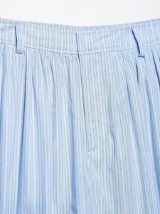 Guangzhou Auyan Wind Set Camisa corta a rayas de encaje estilo Mujer y conjunto de traje de falda medio Culottes - Product Image 3