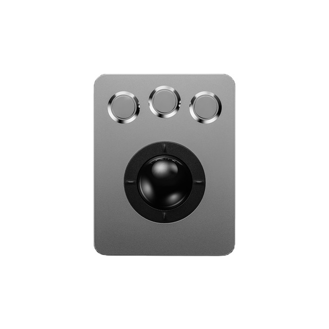 Vandal Proof Panel Mount Industrial Embedded Rugged USB Trackball Mouse Mechanical 36mm Stainless Steel Ball IP65 Stock