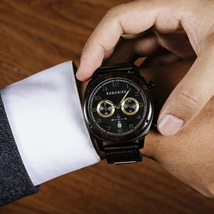 Thương Hiệu Hàng Đầu Quà Tặng Sang Trọng Thể Thao Người Đàn Ông Đồng Hồ Đeo Tay Chronograph Nhật Bản Phong Trào Sinh Thái Thời Trang OEM Thạch Anh Đồng Hồ Gỗ Đồng Hồ - Product Image 5