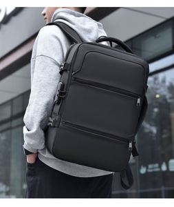 Waterproof Laptop <b>Backpack</b> USB Charging Anti-Theft School Business Travel Bag Multifunctional Durable PU Material Leisure - Product Image 6