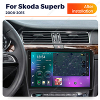 MEKEDE-Reproductor multimedia para coche M7 7870, Android, pantalla QLED, 12 + 256G, navegación GPS, AM, para Skoda Superb 2008-2015