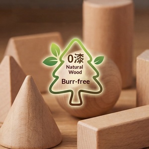Bloques de Formas Geométricas de Madera Montessori, Círculo, Cuadrado, Triángulo y Rectángulo, Juguete Educativo para el Juego y Aprendizaje de Niños Pequeños - Product Image 4