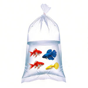 ถุงพลาสติกใส PE แบบกันน้ำและกันรั่ว ขนาดสั่งทำ สำหรับการขนส่งปลาสด ใช้สำหรับจัดเก็บและขนส่งปลา - Product Image 1