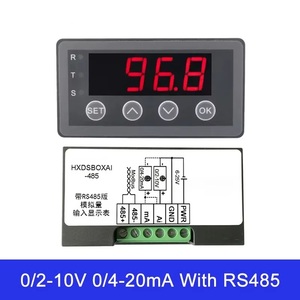 Dc 0/2-10V 0/4-20mA đầu vào analog hiển thị Meter hiển thị kỹ thuật số Meter bảng HXDSBOXAI-NR/485/RL phiên bản Analog Meter - Product Image 4