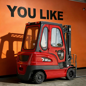 Montacargas Eléctrico de 1 Tonelada para Almacén, Mini Carretilla Elevadora Eléctrica 4x4 con Neumáticos Sólidos con Certificación CE, Asiento y Piezas de Repuesto de 3t - Product Image 1