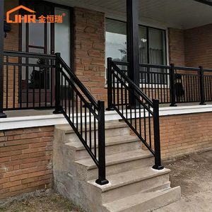 מותאם אישית עיצוב יצוק ברזל מעקה מדרגות מעקות מרפסת מעקה נירוסטה מעקה אלומיניום זכוכית מעקה - Product Image 1