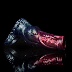 FAAK Fantasy Ribbed Dragon Penis Sleeve Soft Silicone Sex Toys Sheath Stretchable Cock Enlargement Hollow Dildo Male Masturbator - Product Image 2