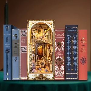 Soporte de Libros de Madera Estilo <span class=keywords><strong>Barroco</strong></span>, Rompecabezas 3D Educativo DIY, Juguete Estéreo para Mayores de 14 Años, Unisex, Nuevo Adorno de Escritorio de Gran Venta - Product Image 2