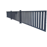 Clôture périmétrique en fer forgé pour propriétés résidentielles, balustrades soudées en acier galvanisé pour zones paysagères de Shanghai, aménagement paysager métallique