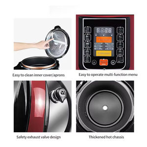 Olla a presión eléctrica comercial o doméstica de alta calidad, de acero inoxidable, con capacidad multi-usos de 6L. - Product Image 4