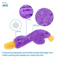 Nouveau Design personnalisé mignon canard sans bourrage avec couineur doux amusant pour les chiots d'intérieur et les chiots âgés jouet pour chien 2023