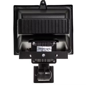 Mới ngoài trời nhôm 150W & 500W Đen Halogen đèn pha với <span class=keywords><strong>c</strong></span>ảm biến chuyển động an ninh ánh sáng - Product Image 2