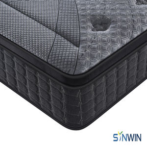 Matelas orthopédique <span class=keywords><strong>de</strong></span> luxe <span class=keywords><strong>de</strong></span> 30 cm avec ressorts ensachés à 5 zones, surmatelas Euro Top et mousse à mémoire <span class=keywords><strong>de</strong></span> forme pour un confort durable - Product Image 1