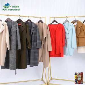 Abbigliamento di seconda mano sfuso cappotto pettinato <span class=keywords><strong>giacca</strong></span> di moda abiti usati invernali <span class=keywords><strong>giacca</strong></span> di <span class=keywords><strong>Tweed</strong></span> di lana dalla Cina al grado - Product Image 4