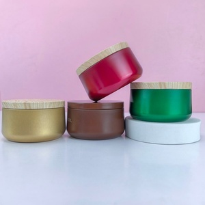 En stock – Vente en gros – Boîte métallique ronde de luxe vide de 4 oz et 5 oz pour la fabrication de bougies – Contenant pour bougies - Product Image 5