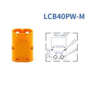 Conector de Bloqueo Horizontal para Montaje en PCB Amass LCB40PW-M LCB40-F, Enchufe de Cobre de Alta Corriente de 52A para Batería LiPo - Product Image 4