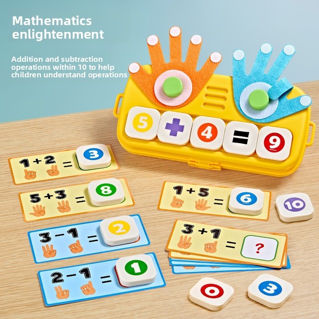 Finger Arithmetic Montessori Early Education Math Teaching Aids Educational Toys ABS Material 3-6 Year Olds Kindergarten