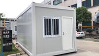 Cabine de sécurité modulaire en acier préfabriquée avec fenêtres en verre pour maison conteneur, atelier, hôtel – Design moderne et portable