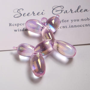 High Transparency Color Plated <b>Balloon</b> Dog Diy Pendant Necklace Keychain Bracelet <b>Accessories</b> Jewelry Making - Product Image 2