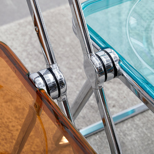 Transparent Acrylic Folding <b>Chair</b> Lightweight Restaurant <b>Chair</b> For Commercial Use <b>Study</b> Space - Product Image 4