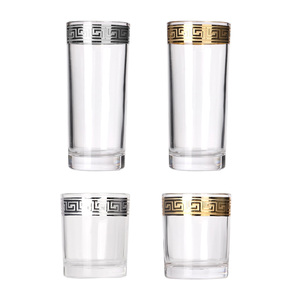 Оптовая продажа, 200 мл, 310 мл, 380 мл, 400 мл, роскошный набор бокалов для вина, хрустальные золотые бокалы для вина - Product Image 4