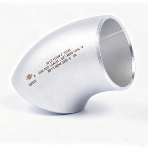 Coude en acier inoxydable sans soudure, soudé, à 45 degrés, à long rayon, à tête ronde, norme ASME B16.9 A SA403 - Product Image 3