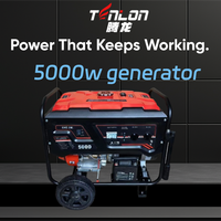 Générateur portable 5000W - 230V AVR, autonomie de 9 heures, certifié CE pour la ferme, l'atelier et les situations d'urgence
