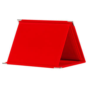 Placa de Terciopelo Azul Rojo Turquesa, Placa de Certificado de Terciopelo Plegable con Placa Dorada - Product Image 5