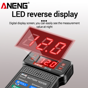 ANENG BT-172 12V Multifunctional LED Reverse Display <b>Battery</b> Testers for <b>Auto</b> Repair Industry Electrician Tester Tools BT-172 AN - Product Image 2