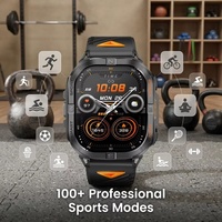 Reloj Inteligente Deportivo Resistente para Exteriores K72, Pantalla AMOLED de 2.13'', Brújula, Barómetro, Resistente al Agua 3ATM, Resistente al Polvo