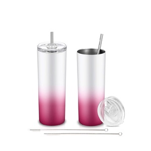 CHL promoción al <span class=keywords><strong>por</strong></span> <span class=keywords><strong>mayor</strong></span> gimnasio botella de agua de acero inoxidable de doble pared recta vaso vacío sublimación tazas - Product Image 1