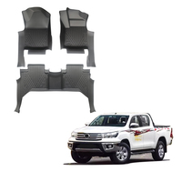 Accessoires de camion personnalisés, tapis de sol 5D en TPE pour Hilux (AN110, AN120, AN130) 8ème génération 2016+, tapis de sol profond