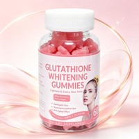 Gummies au collagène et au glutathion, saveur pomme, complément alimentaire, favorise un teint uniforme et des soins anti-âge pour la peau, 60 unités