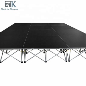 1x1m Dance Flooring Stage Platform Quickly Folding Riser Assembled Removable 4x4ft Stage Panel - Product Image 1