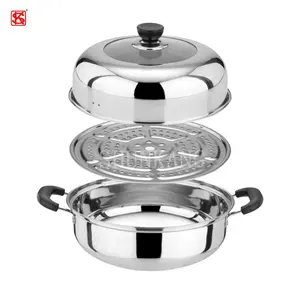 Hot Sale Kitchen appliance stainless steel steam pot cookware steamer cooking pot