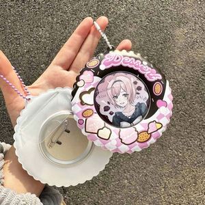 Oferta Especial: Set de Almacenamiento Japonés Chiikawa, Colgante para Bolsa, Estuche Protector para Pin Redondo Kpop, Soporte de Exhibición con Llavero - Product Image 2