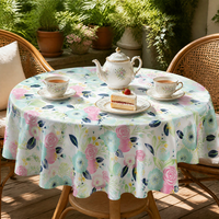 Tissu en coton imprimé écologique, motif floral vintage aquarelle, crème Morandi, pour vêtements de bébé, literie, nappes, rideaux - Vente en gros