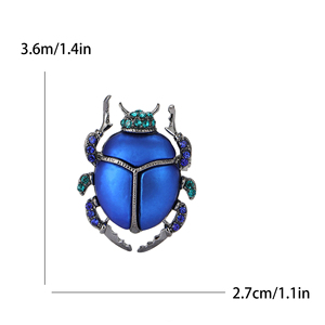 เข็มกลัดสำหรับผู้ชายชุดเสื้อโค้ทเครื่องประดับเครื่องประดับเครื่องประดับเข็มกลัดแมลงเคลือบพลอยเทียมโลหะผสม - Product Image 5