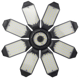 Đèn nhà để xe tám lá LED 8 + 1 6 lá 100W có thể gập lại biến dạng nhà máy kho xưởng làm việc - Product Image 1