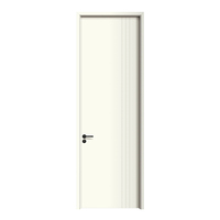 Porte en placage de chêne sur mesure, imperméable et résistante à l'humidité pour salle de bain